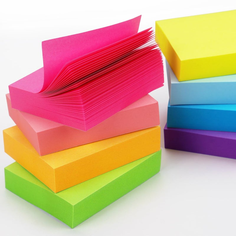 Winner Aura 24 Pads Sticky Notes 1.5x2 inch Bright Colors Self-Stick Pads Total 1920 Sheets - Image 4